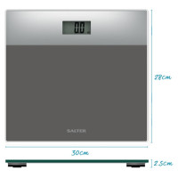 Salter 9206 SVSV3RCFEU16  Glass Bathroom Scales