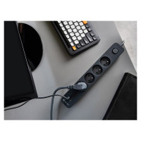 Tracer 47026 Power Line+ 1.5m (4 outlets +1x USB A+ 1x Type C, PD18W)