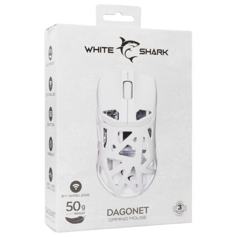 White Shark GM-5019 Dagonet Wireless 24000 dpi White