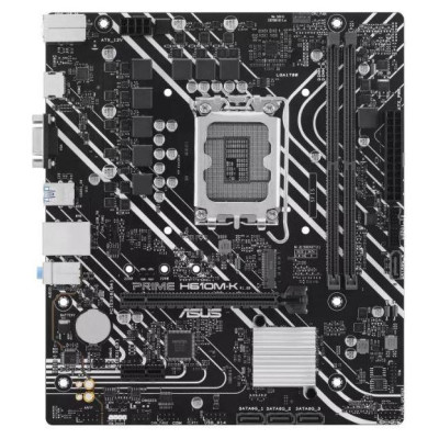 Asus Mainboard|ASUS|Intel H610|LGA1700|Micro-ATX|Memory DDR5|Memory slots 2|1xPCI-Express 3.0 1x|1xPCI-Express 4.0 16x|1xM.2|1x15pin D-sub|1xHDMI|4xUSB 2.0|2xUSB 3.2|1xPS/2|1xRJ45|3xAudio port|PRIMEH610M-K