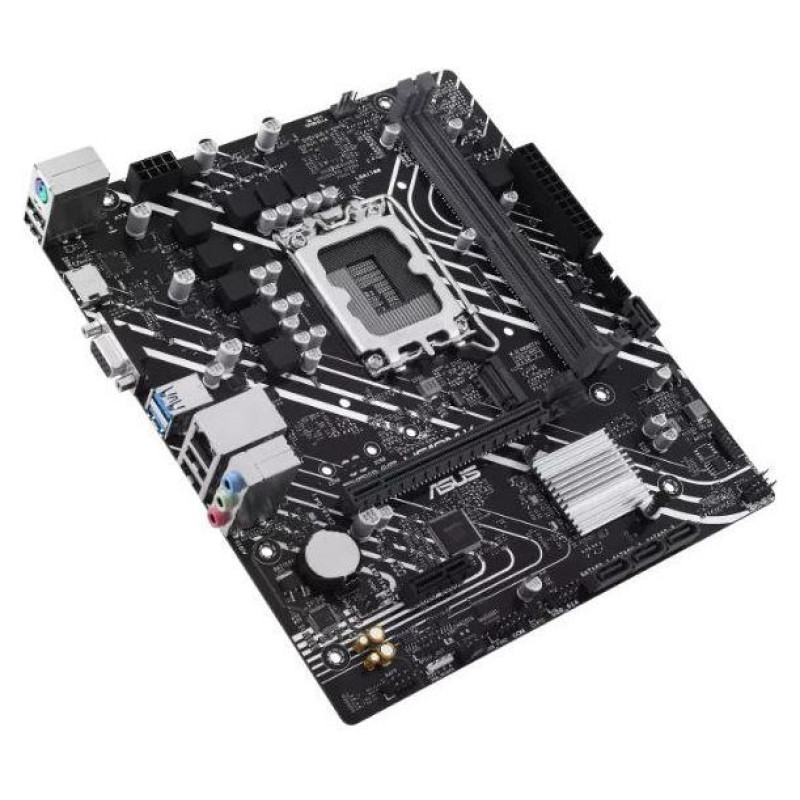 Asus Mainboard|ASUS|Intel H610|LGA1700|Micro-ATX|Memory DDR5|Memory slots 2|1xPCI-Express 3.0 1x|1xPCI-Express 4.0 16x|1xM.2|1x15pin D-sub|1xHDMI|4xUSB 2.0|2xUSB 3.2|1xPS/2|1xRJ45|3xAudio port|PRIMEH610M-K