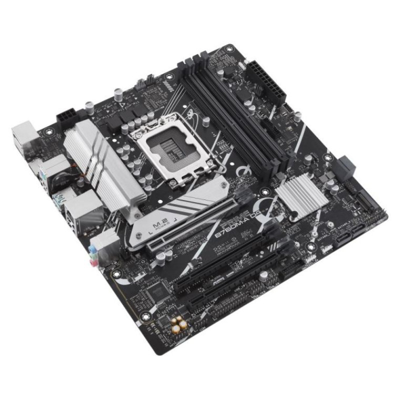 Asus Mainboard|ASUS|Intel B760 Express|LGA1700|Micro-ATX|Memory DDR4|Memory slots 4|1xPCI-Express 4.0 16x|2xM.2|1xHDMI|1xDisplayPort|4xUSB 2.0|2xUSB 3.2|1xPS/2|1xRJ45|3xAudio port|PRIMEB760M-AD4-CSM