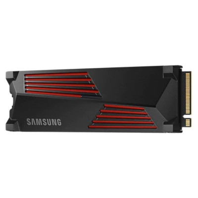 Samsung SSD|SAMSUNG|990 PRO with Heatsink|2TB|M.2|PCIE|NVMe|MLC|Write speed 6900 MBytes/sec|Read speed 7450 MBytes/sec|2.3mm|TBW 1200 TB|MTBF 1500000 hours|MZ-V9P2T0CW