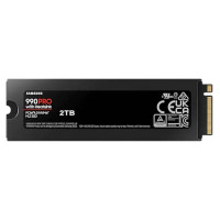 Samsung SSD|SAMSUNG|990 PRO with Heatsink|2TB|M.2|PCIE|NVMe|MLC|Write speed 6900 MBytes/sec|Read speed 7450 MBytes/sec|2.3mm|TBW 1200 TB|MTBF 1500000 hours|MZ-V9P2T0CW