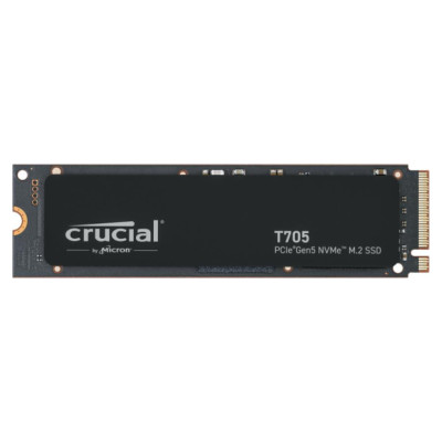 Crucial SSD|CRUCIAL|T705|4TB|M.2|PCIe Gen5|NVMe|Write speed 12600 MBytes/sec|Read speed 14100 MBytes/sec|TBW 2400 TB|CT4000T705SSD3