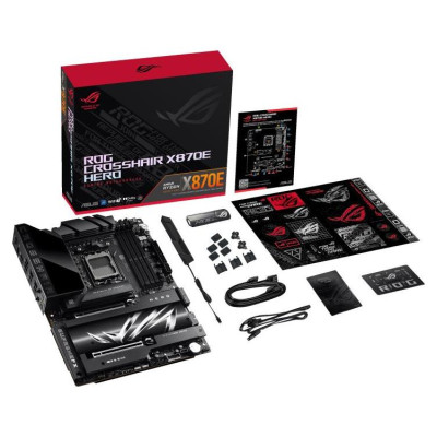 Asus Mainboard|ASUS|AMD X870E|SAM5|ATX|Memory DDR5|Memory slots 4|2xPCI-Express 4.0 16x|2xPCI-Express 5.0 16x|4xM.2|1xHDMI|1xAudio-In|1xAudio-Out|6xUSB 3.2|2xUSB-C|2xUSB4|1xOptical S/PDIF|1xRJ45|ROGCROSSHAIRX870EHERO