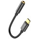Baseus L54 adapter for USB-C headphones / mini jack 3.5mm DAC 24 bit 48 KHz - black