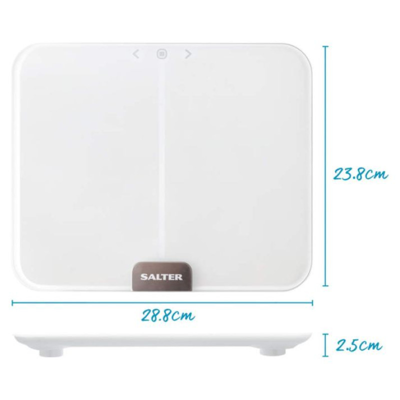 Salter 9164 WH3RJLEU16 Ghost Compact Analyser Scale, White