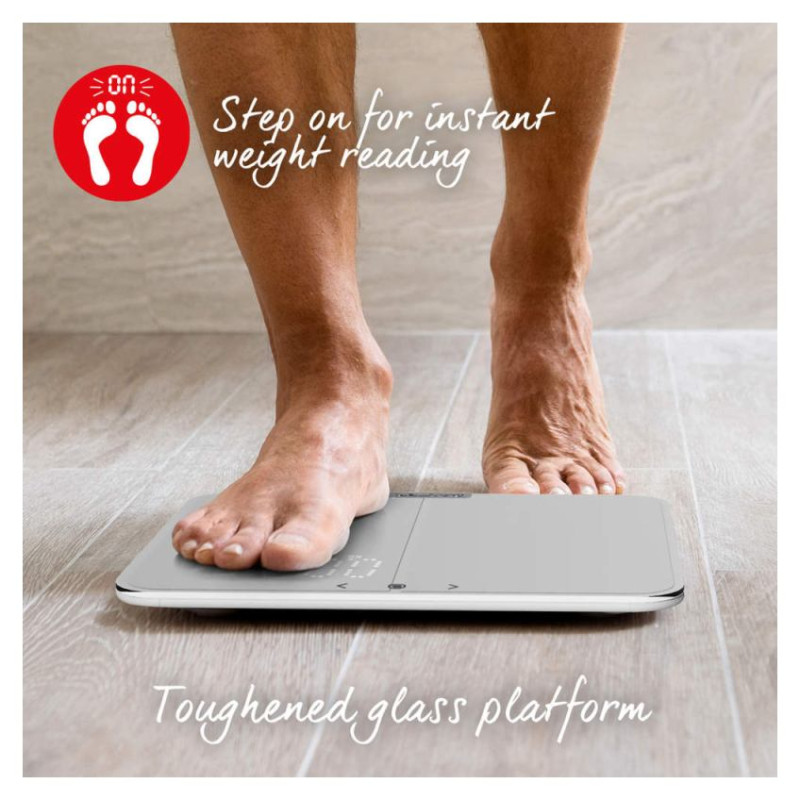 Salter 9164 WH3RJLEU16 Ghost Compact Analyser Scale, White