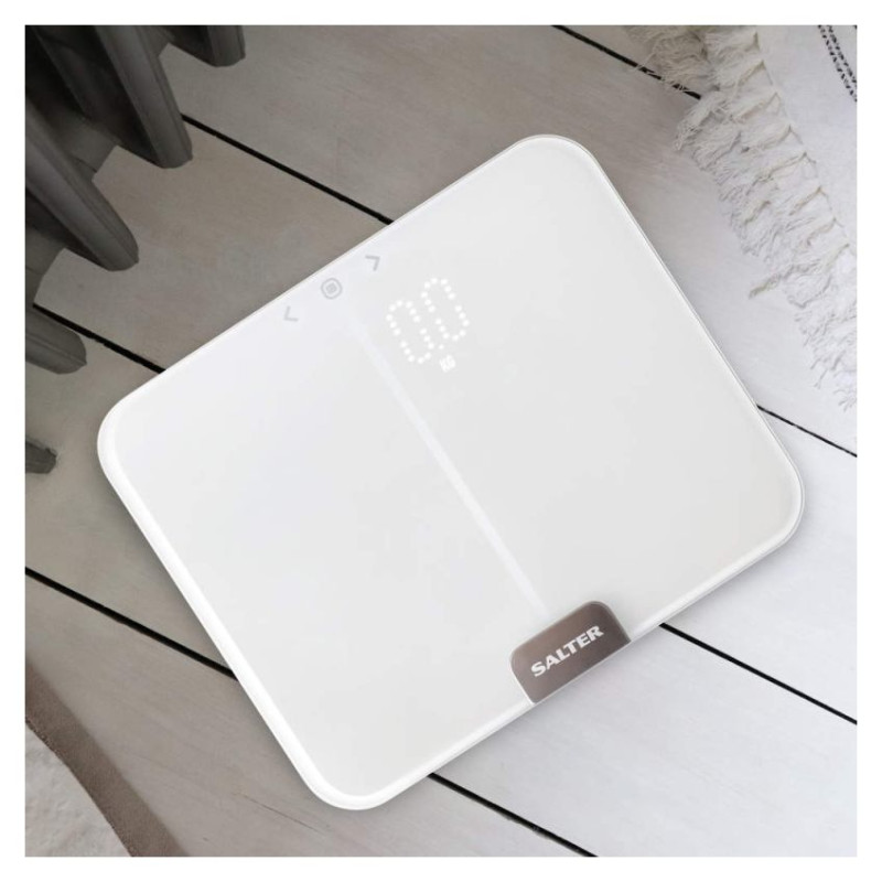 Salter 9164 WH3RJLEU16 Ghost Compact Analyser Scale, White