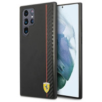 Ferrari On Track Carbon Stripe Case for Samsung Galaxy S22 Ultra - Black