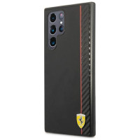 Ferrari On Track Carbon Stripe Case for Samsung Galaxy S22 Ultra - Black