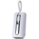 Joyroom mini powerbank 10000mAh Colorful Series 22.5W with 2 built-in USB C and Lightning cables white (JR-L012)