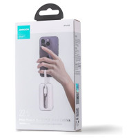 Joyroom mini powerbank 10000mAh Colorful Series 22.5W with 2 built-in USB C and Lightning cables white (JR-L012)