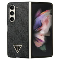 Guess Leather 4G Diamond Triangle case for Samsung Galaxy Z Fold 5 - black