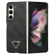 Guess Leather 4G Diamond Triangle case for Samsung Galaxy Z Fold 5 - black