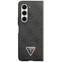 Guess Leather 4G Diamond Triangle case for Samsung Galaxy Z Fold 5 - black