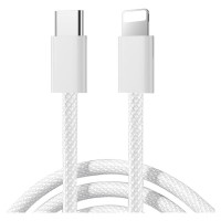 Joyroom S-A45 Ben Series 30W Cable (USB-C - Lightning) Braided 1m - White