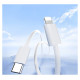 Joyroom S-A45 Ben Series 30W Cable (USB-C - Lightning) Braided 1m - White