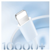 Joyroom S-A45 Ben Series 30W Cable (USB-C - Lightning) Braided 1m - White