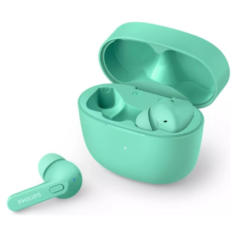 Philips in-ear true bezvadu austiņas ar portatīvo uzlādes ietvaru, zaļas - TAT2206GR/00