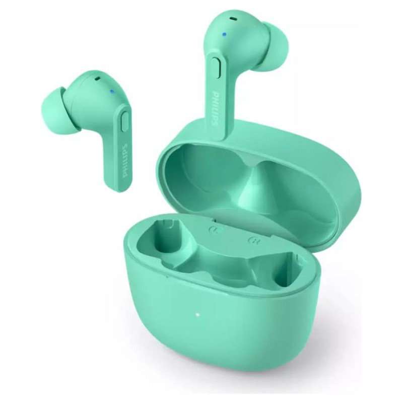 Philips in-ear true bezvadu austiņas ar portatīvo uzlādes ietvaru, zaļas - TAT2206GR/00