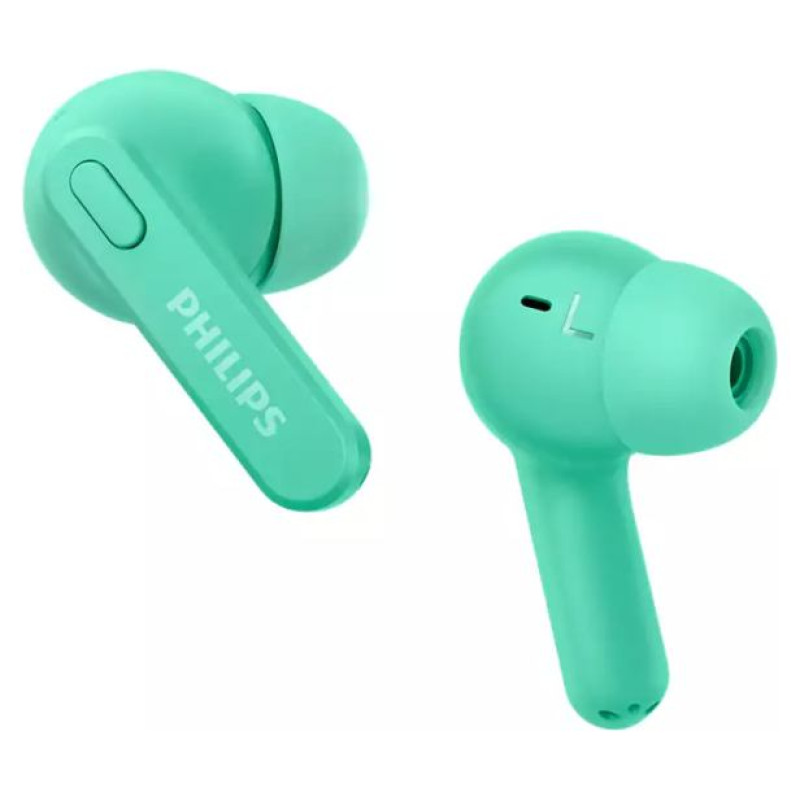 Philips in-ear true bezvadu austiņas ar portatīvo uzlādes ietvaru, zaļas - TAT2206GR/00