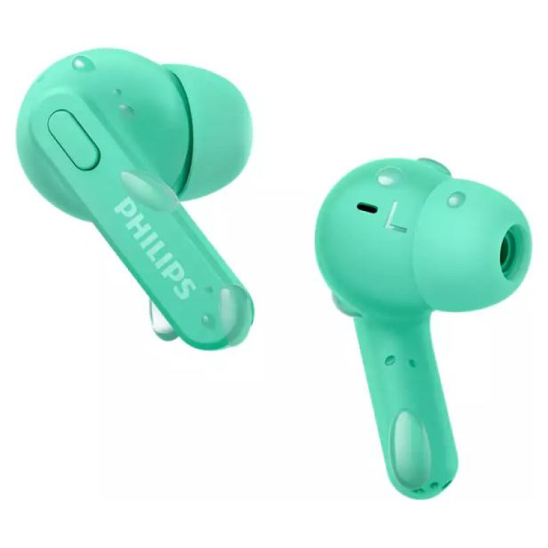 Philips in-ear true bezvadu austiņas ar portatīvo uzlādes ietvaru, zaļas - TAT2206GR/00