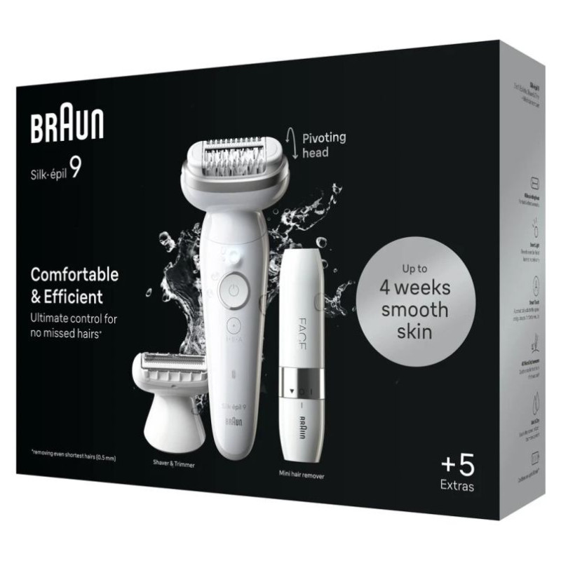 Braun Silk epilators+ miniskuveklis sejai - SES9-341