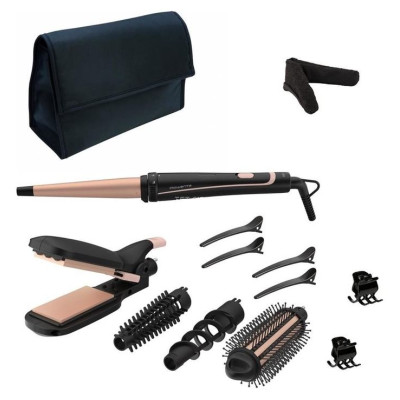 Rowenta matu veido&scaron;anas komplekts Infinite Looks 14 in 1, melns/rozā - CF4231