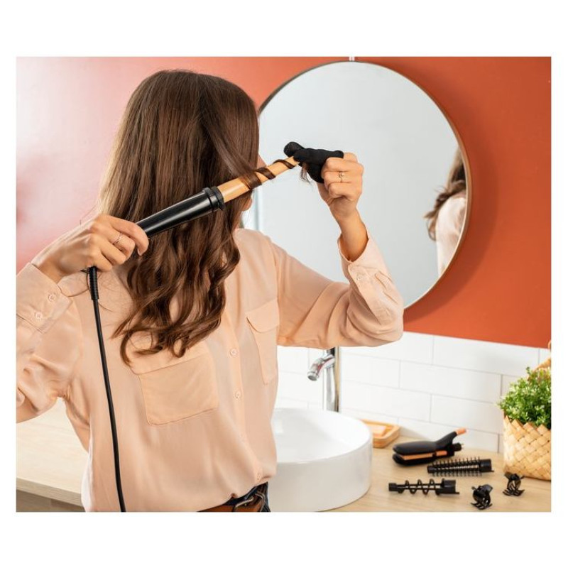 Rowenta matu veido&scaron;anas komplekts Infinite Looks 14 in 1, melns/rozā - CF4231