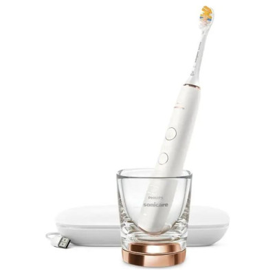 Sonicare zobu birste DiamondClean 9000 ar īpa&scaron;u lietotni, rozā zelta - HX9911/23