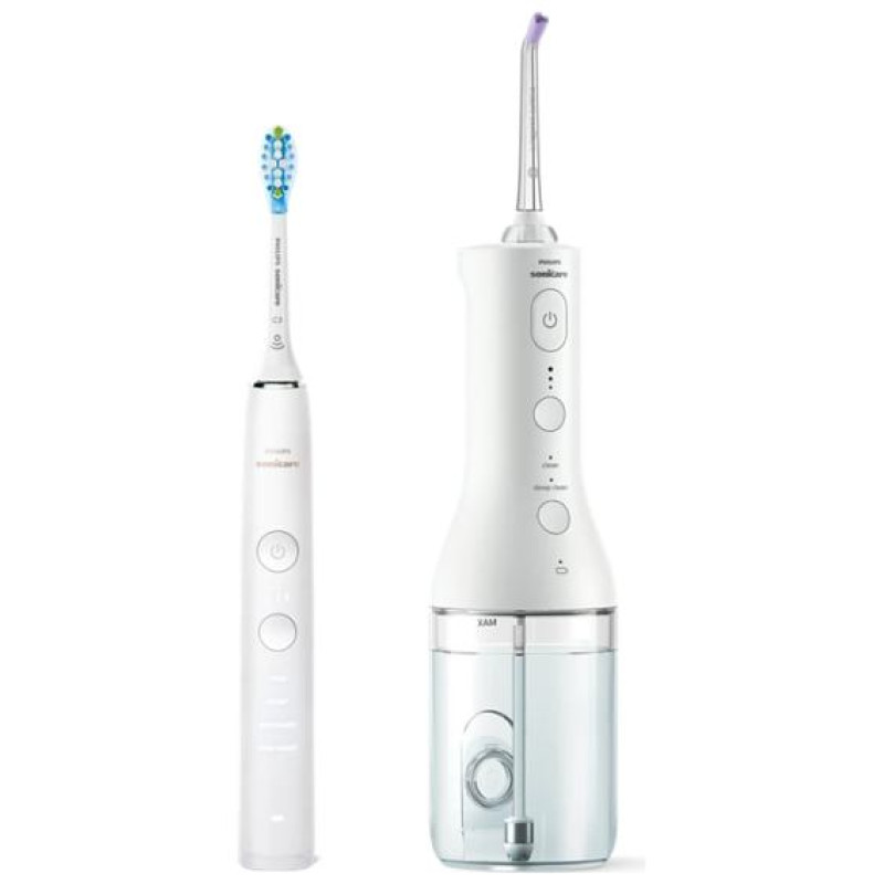 Sonicare Philips Sonicare Cordless Power Flosser DiamondClean 9000 mutes dobuma irrigators, balts - HX3886/41