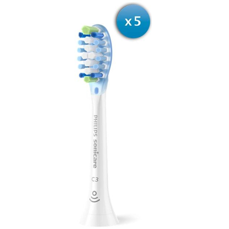 Sonicare C3 Premium Plaque Defence zobu birstes uzgalis (4+1) balts - HX9045/87