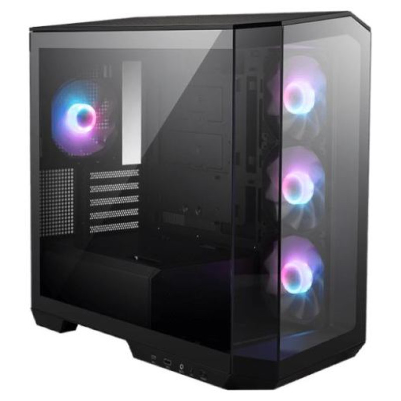 MSI Case|MSI|MidiTower|Case product features Transparent panel|Not included|MicroATX|Colour Black|MAGPANOM100RPZ