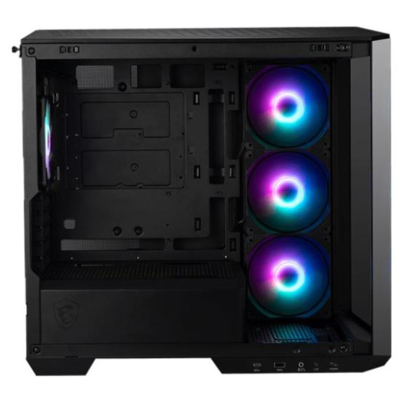 MSI Case|MSI|MidiTower|Case product features Transparent panel|Not included|MicroATX|Colour Black|MAGPANOM100RPZ