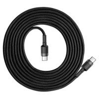 Baseus CATKLF-HG1 USB-C - USB-C PD QC cable 60W 3A 480Mb/s 2m - black and gray
