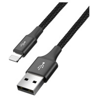 Baseus cable USB 4in1 Lightning / 2x USB Type C / micro USB cable in nylon braid 3.5A 1.2m black (CA1T4-B01)