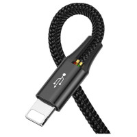 Baseus cable USB 4in1 Lightning / 2x USB Type C / micro USB cable in nylon braid 3.5A 1.2m black (CA1T4-B01)