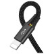 Baseus cable USB 4in1 Lightning / 2x USB Type C / micro USB cable in nylon braid 3.5A 1.2m black (CA1T4-B01)