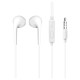 Dudao in-ear wired mini jack 3.5mm headset white (X10S white)
