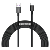 Baseus Superior USB Cable - USB Type C 66 W (11 V / 6 A) Huawei SuperCharge SCP 2 m black (CATYS-A01)
