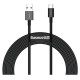 Baseus Superior USB Cable - USB Type C 66 W (11 V / 6 A) Huawei SuperCharge SCP 2 m black (CATYS-A01)