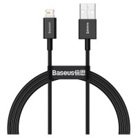 Baseus Superior USB - Lightning fast charging data cable 2,4 A 1 m black (CALYS-A01)