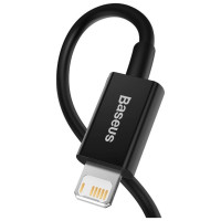 Baseus Superior USB - Lightning fast charging data cable 2,4 A 1 m black (CALYS-A01)