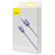Baseus Crystal Shine Series cable USB cable for fast charging and data transfer USB Type A - Lightning 2.4A 2m purple (CAJY000105)