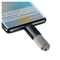 Baseus Ingenuity Series USB Type C to USB-A 3.2 gen 1 adapter blue (ZJJQ000003)