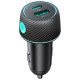 Joyroom 60W USB-C USB-A car charger Joyroom JR-CCN01 - black