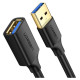 Ugreen cable extension cable USB 3.0 (female) - USB 3.0 (male) adapter 1m black (10368)