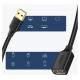 Ugreen cable extension cable USB 3.0 (female) - USB 3.0 (male) adapter 1m black (10368)